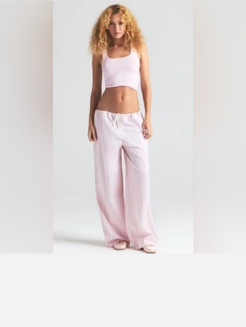Skims Oversized Poplin Pajama Pants Size Xl